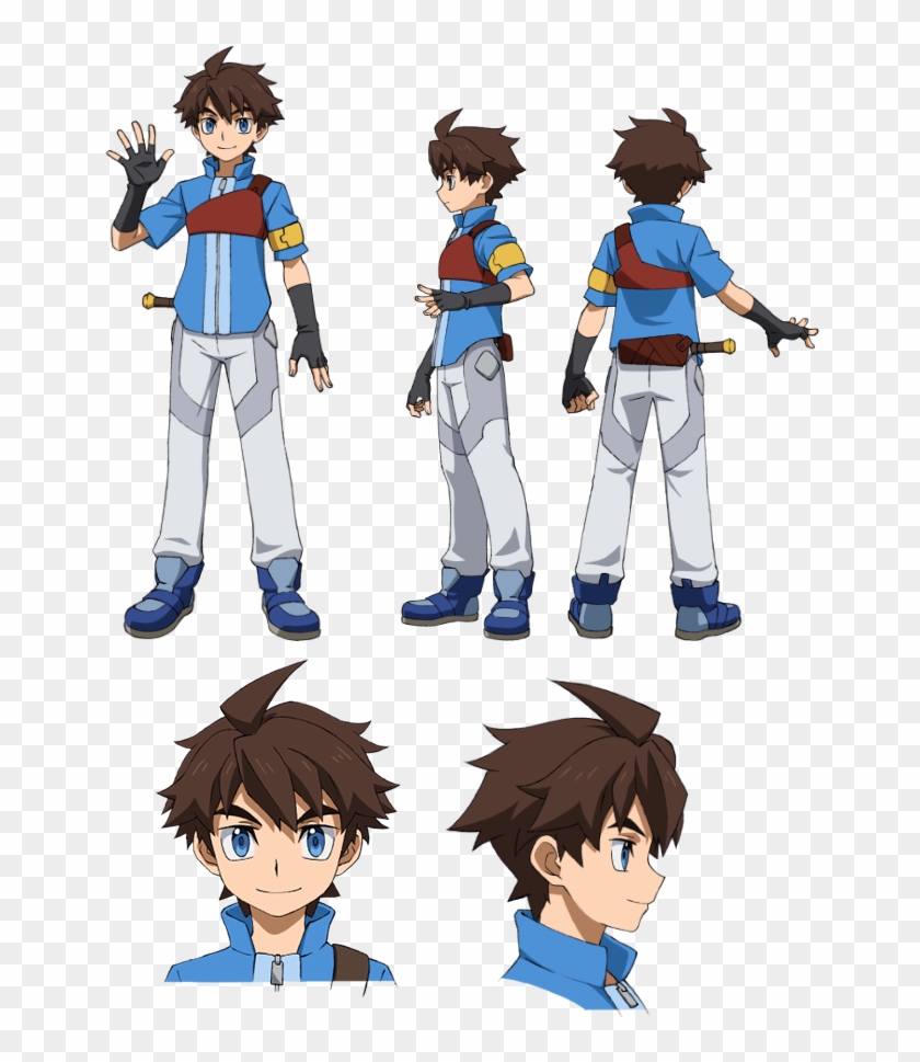 Riku Gundam Build Divers , Png Download - Gundam Build Divers Characters Clipart