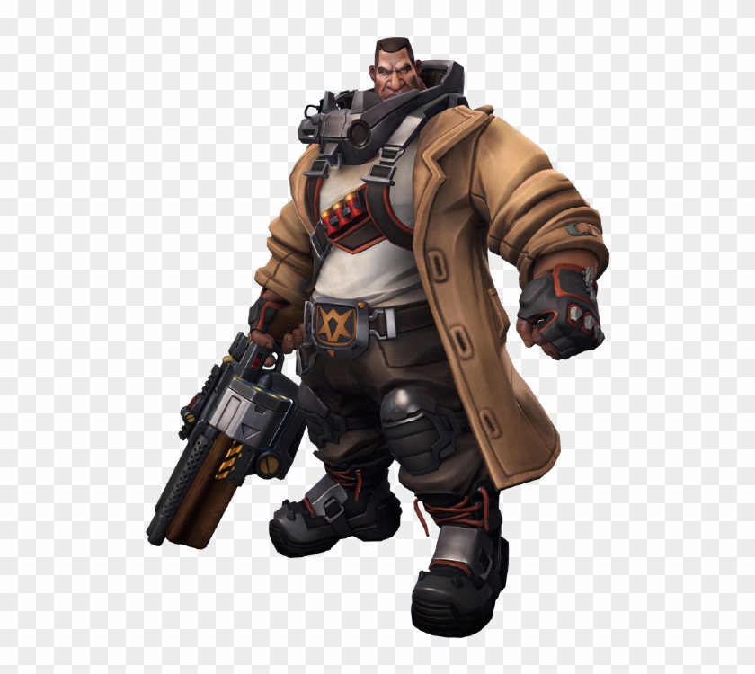 Battleborn Ghalt Double Barrel Revolver Shotgun Clipart