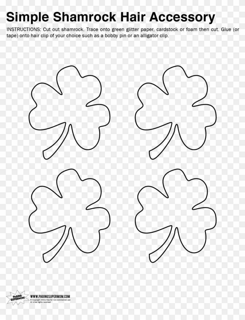 Small Shamrock Template Printable 179555 - Small Shamrocks Templates Clipart #5762152