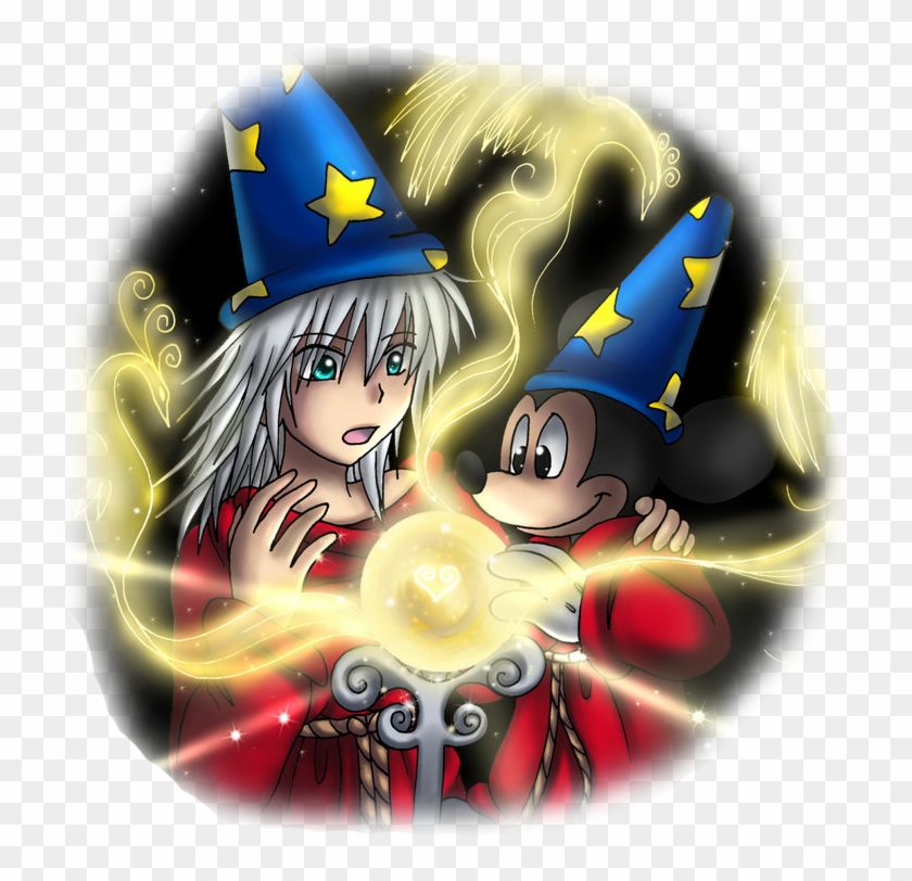 Drawn Island Kingdom Hearts - Kingdom Hearts Riku X Mickey Clipart #5762195