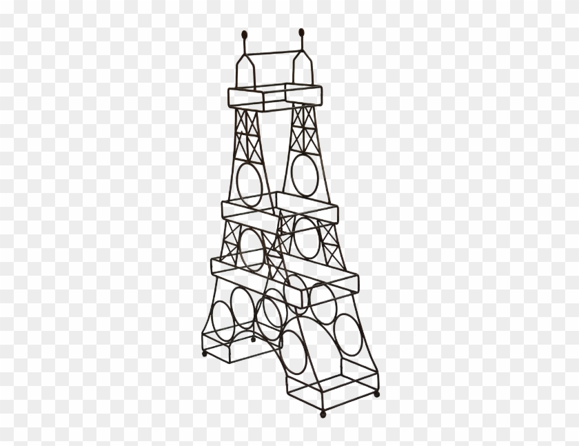 Homepage›product›elegant Antique›wine Shelf Rack In - Line Art Clipart #5762348