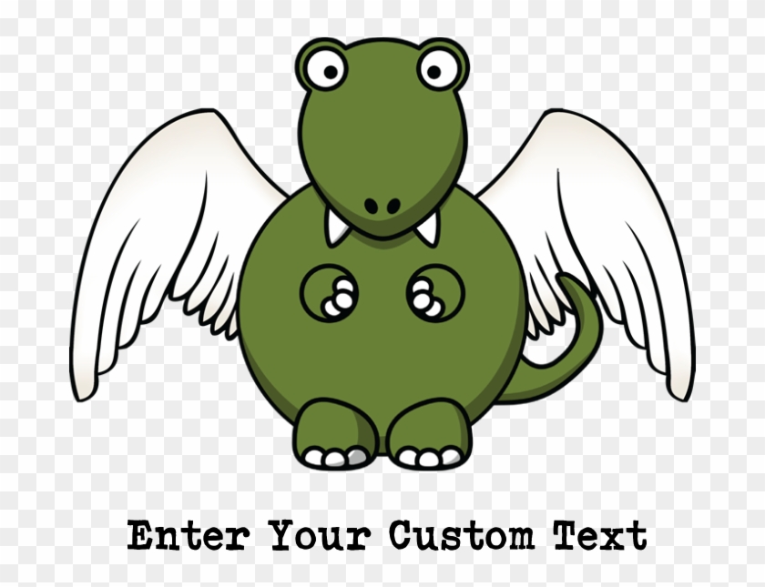 T Rex Dinosaur Angel Wings Baby Blanket - Angel Wings Cartoon Png Clipart #5762529