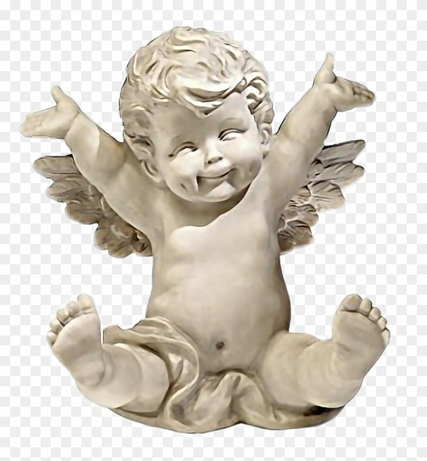 #angel #baby Fuzz #statue #cherub #angels #angelstatue Clipart