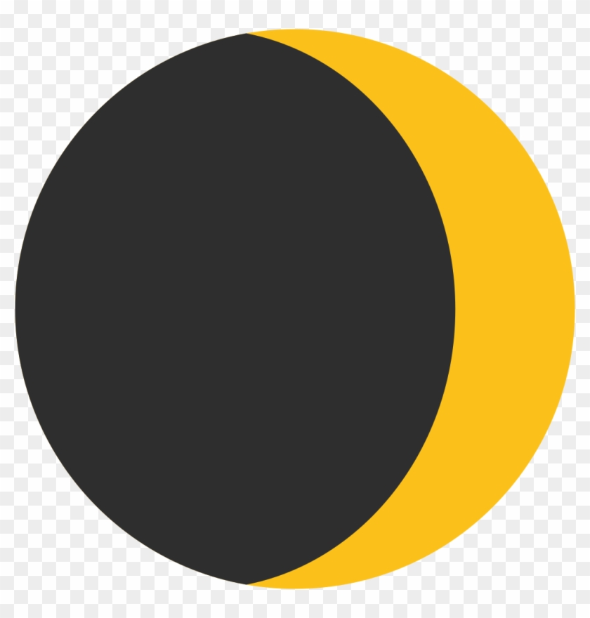 Crescent Moon Calendar Emoji - Waxing Crescent Moon Icon Clipart