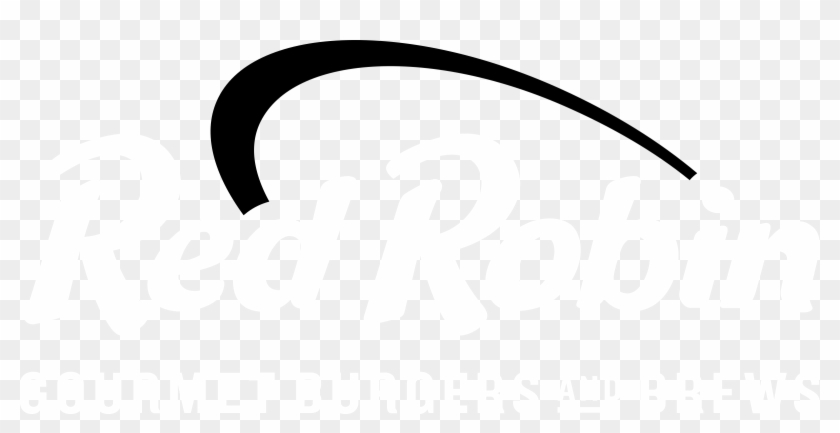 Red Robin Logo Black And White Clipart #5763292
