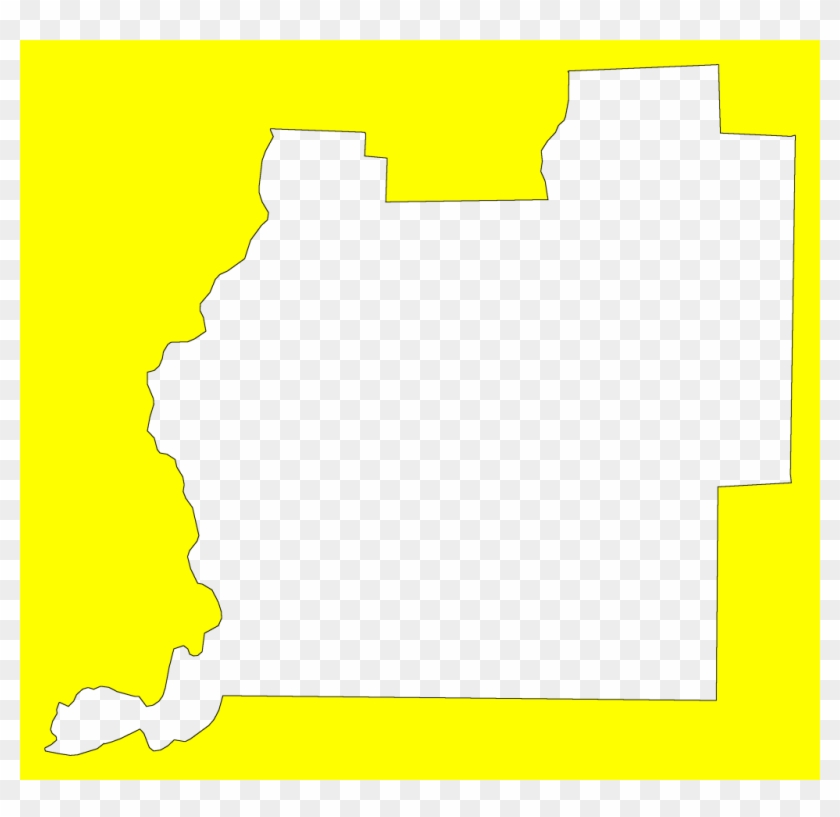 A Plain Frame Map Of Washington Clipart #5763296