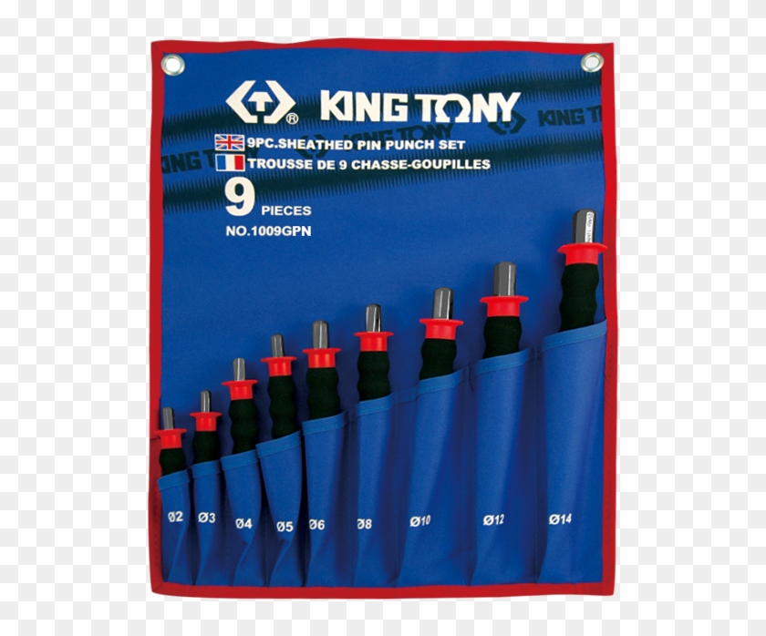 Juego De 9 Punzones Saca Espigas 2 A 14mm - King Tony Clipart #5763976