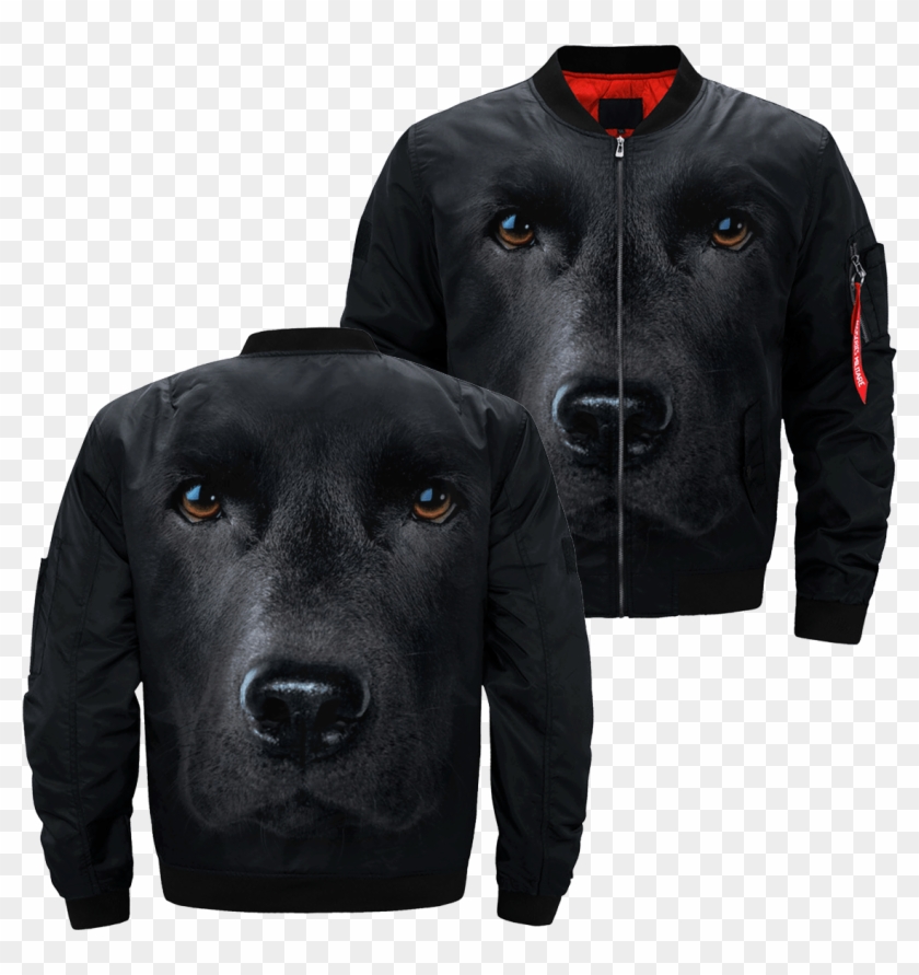 Com Black Lab Over Print Jacket %tag - Jacket Clipart