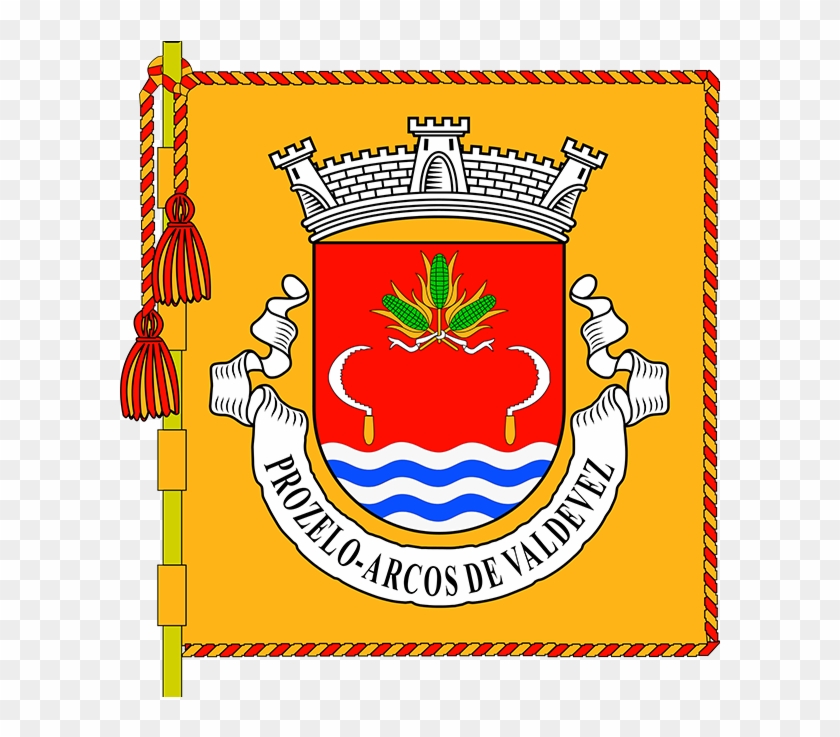 Escudo De Vermelho, Um Feixe De Três Espigas De Milho - Viana Do Castelo District Clipart #5764358