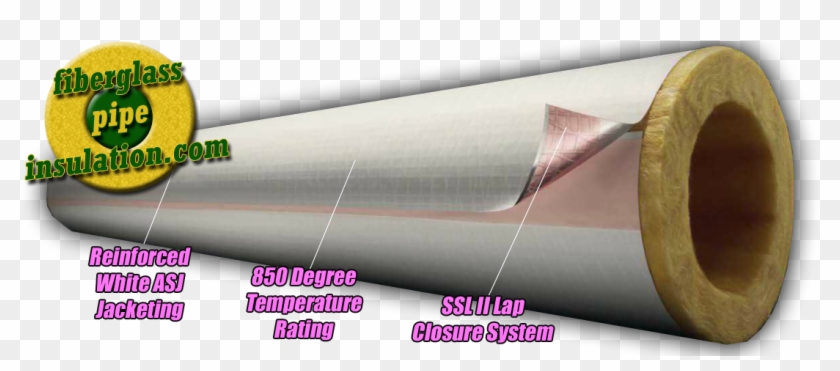 Owens Corning Fiberglass Pipe Insulation Asj Max Sllii - Steel Casing Pipe Clipart
