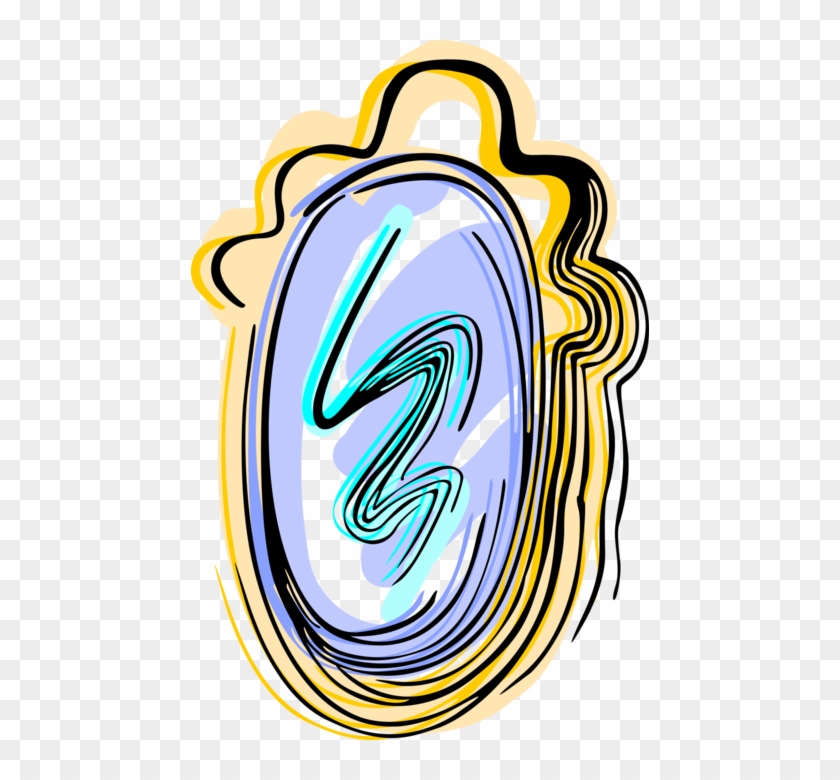 Vector Illustration Of Personal Grooming Makeup Mirror Clipart