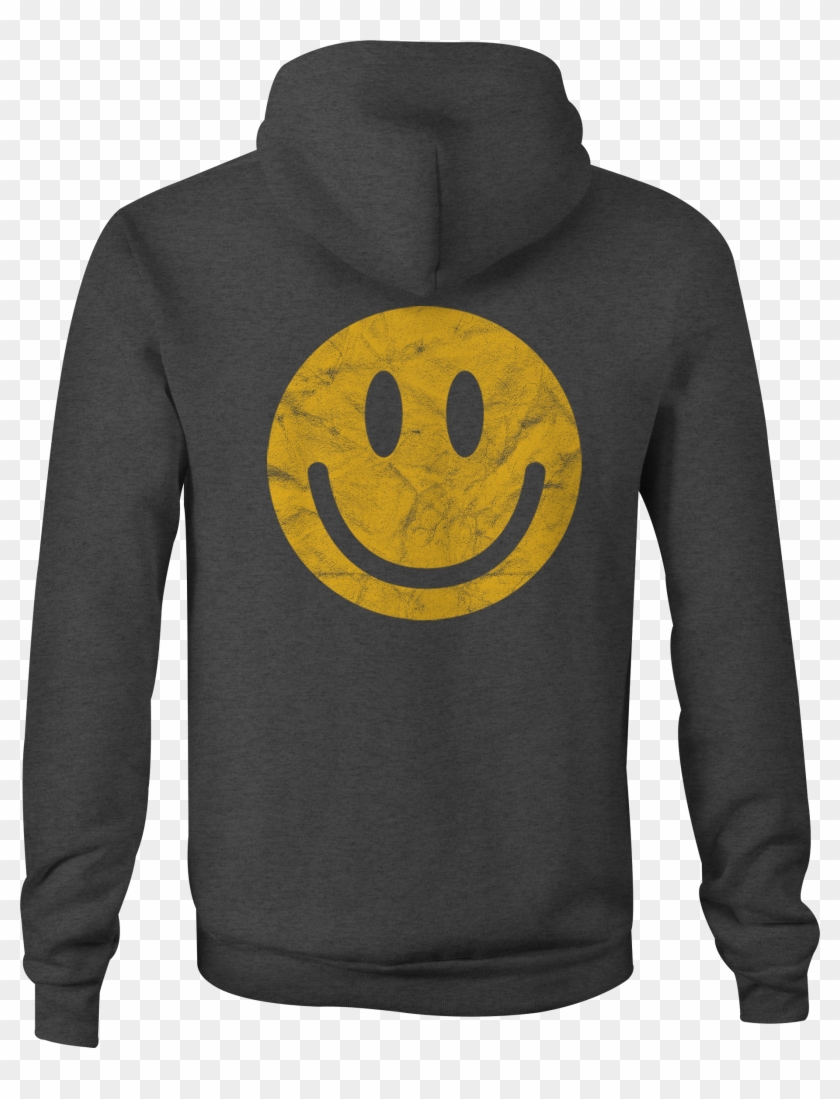 Zip Up Hoodie Happy Yellow Smile Face Emoji Thumbnail - Smiley Clipart
