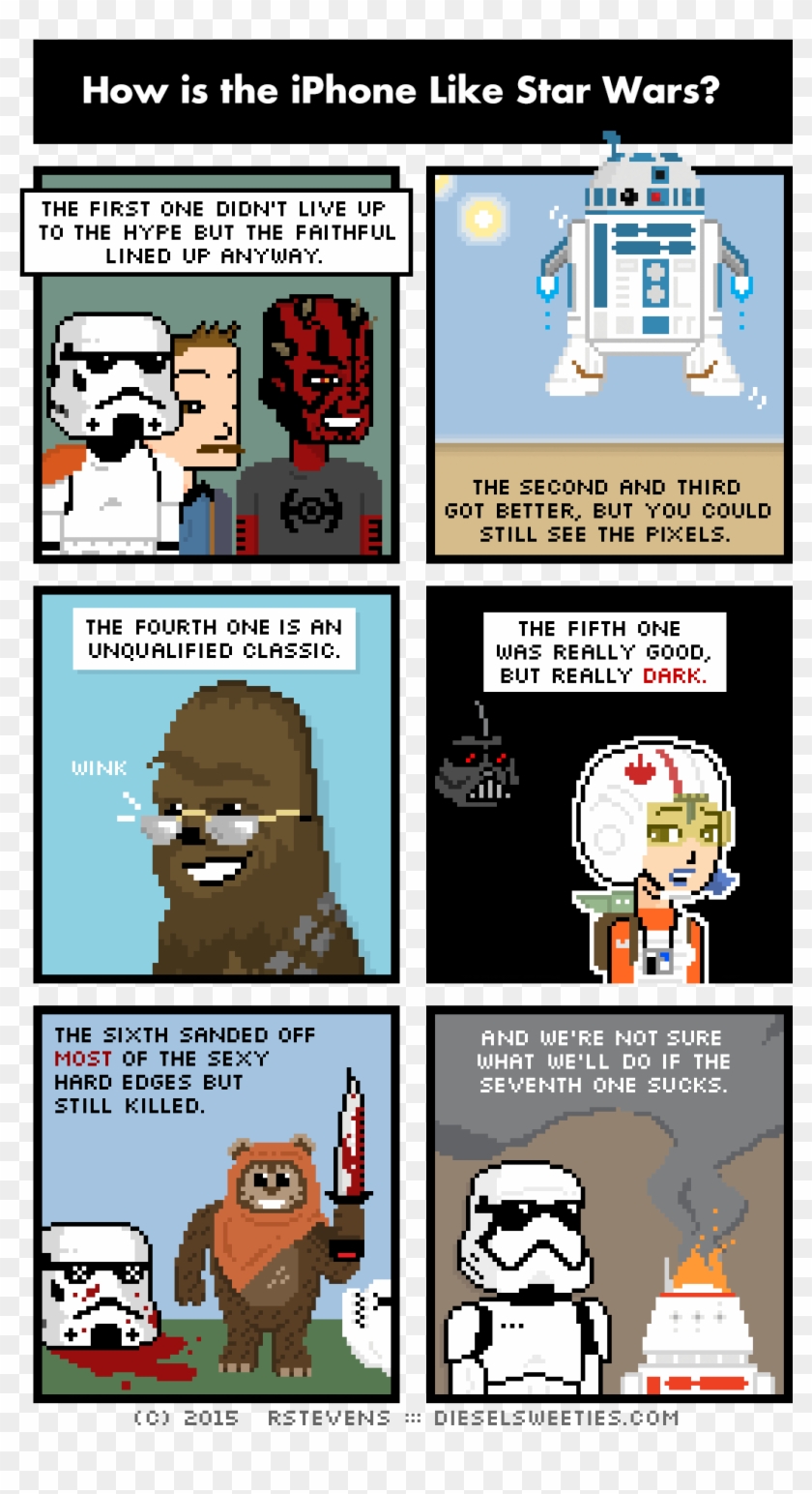 How Is The Iphone Like Star Wars - Cartoon Clipart