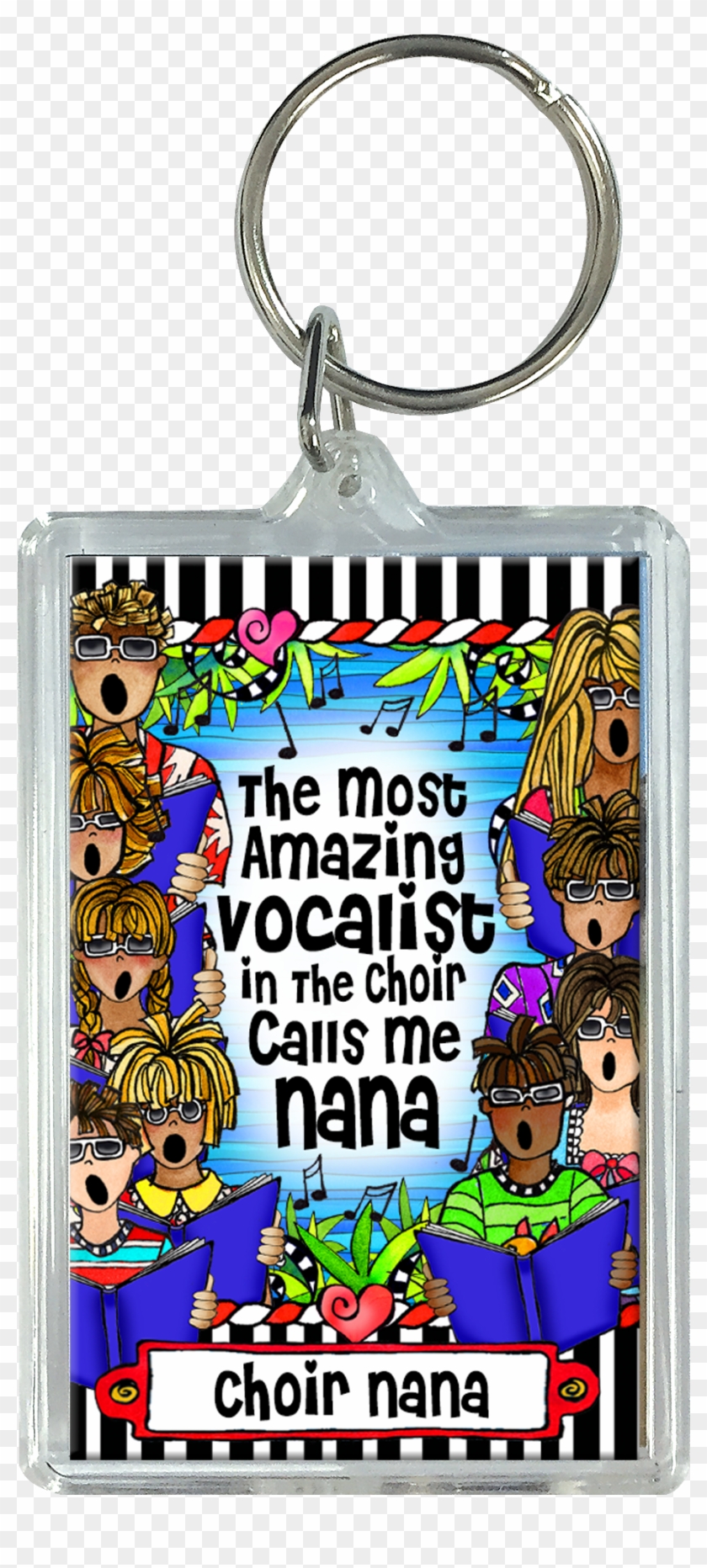 Choir Nana Key Chain - Love My Friends Clipart