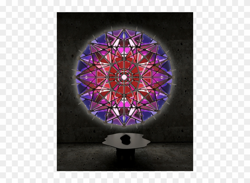 Stara Gothic Rose Window - Stained Glass Clipart