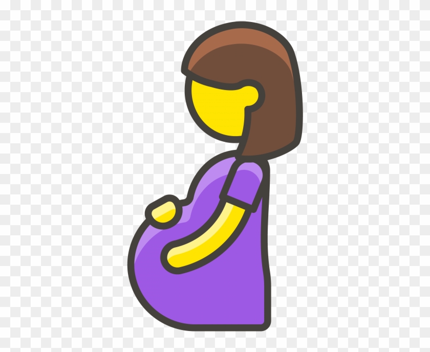 Pregnant Woman Emoji - Pregnant Woman Emoji Drawing Clipart