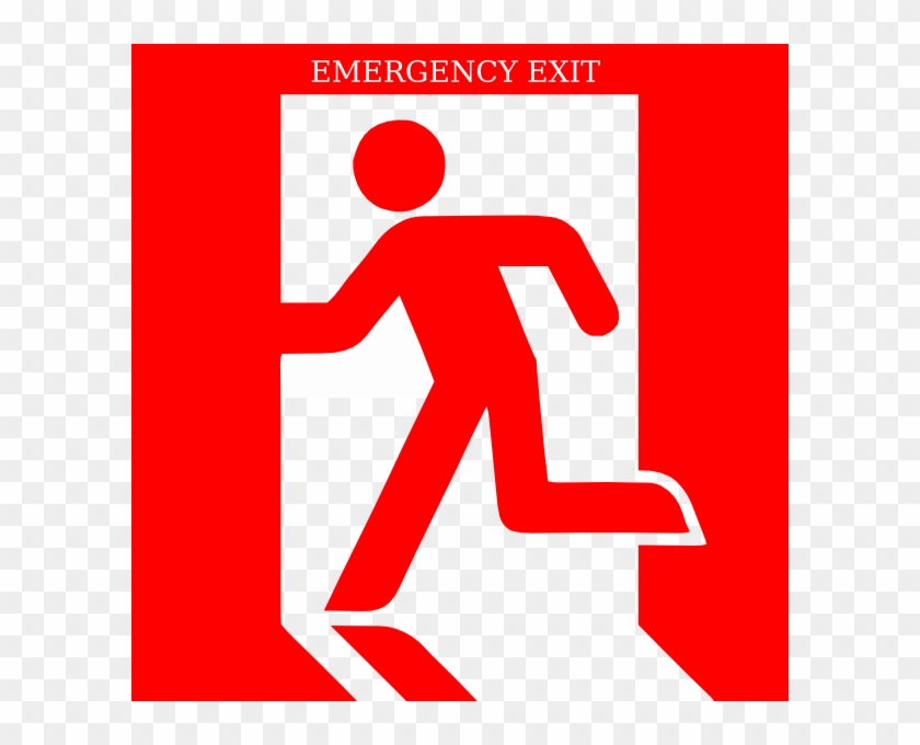 Emergency Exit Clip Art - Emergency Exit Svg - Png Download