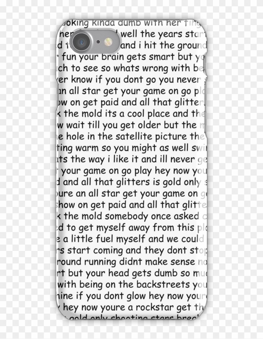 All Star Lyrics Iphone 7 Snap Case - Organization Clipart