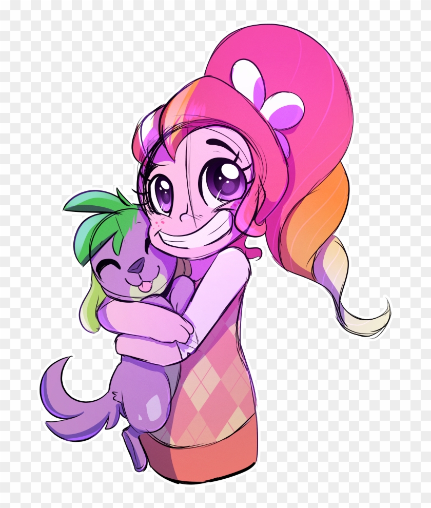 Girl Hugging Dog Clipart - Cartoon - Png Download #5770812