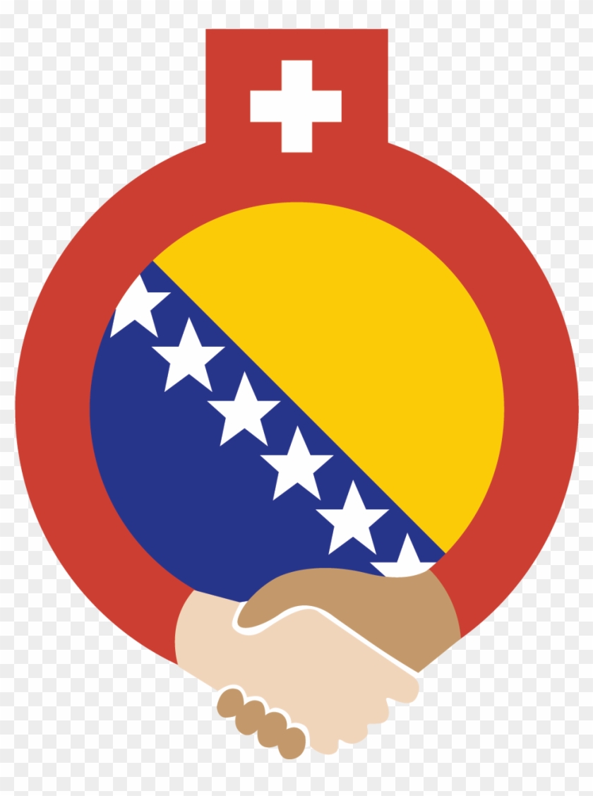 Cropped Swiss Logo - Bosnia Vector Map Clipart #5771170