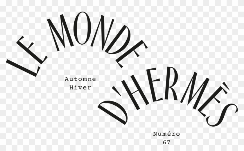 Le Monde D'hermès Bruno Ferdinand Art Director Typographic - Le Monde D Hermes Clipart #5771623