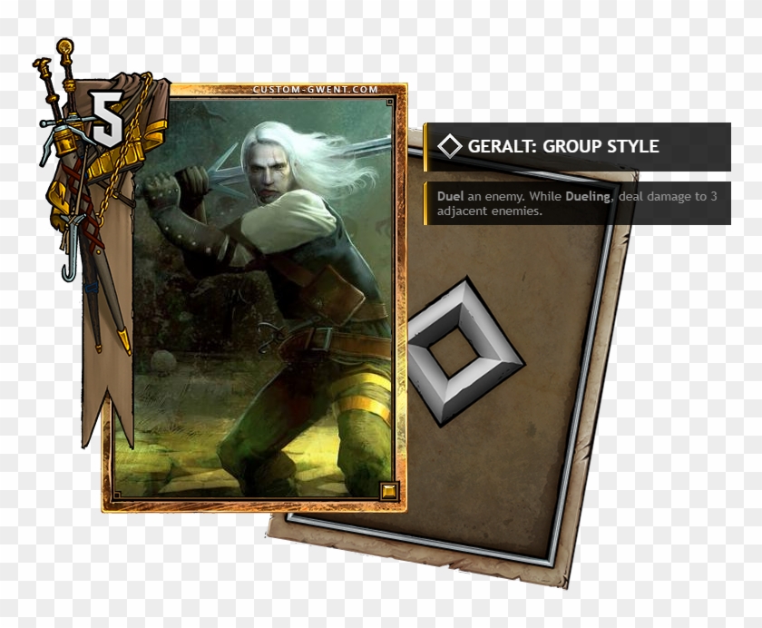 Image[custom Card] Geralt - Ardal Aep Dahy Gwent Clipart