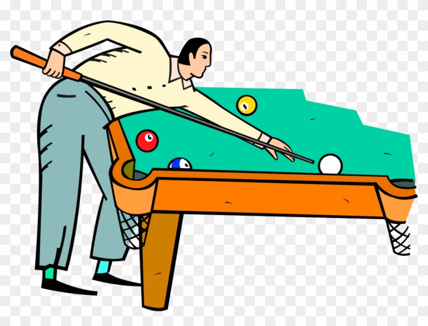 Picture Freeuse Library Playing Billiards Image Of - Homem Jogando Sinuca Png Clipart