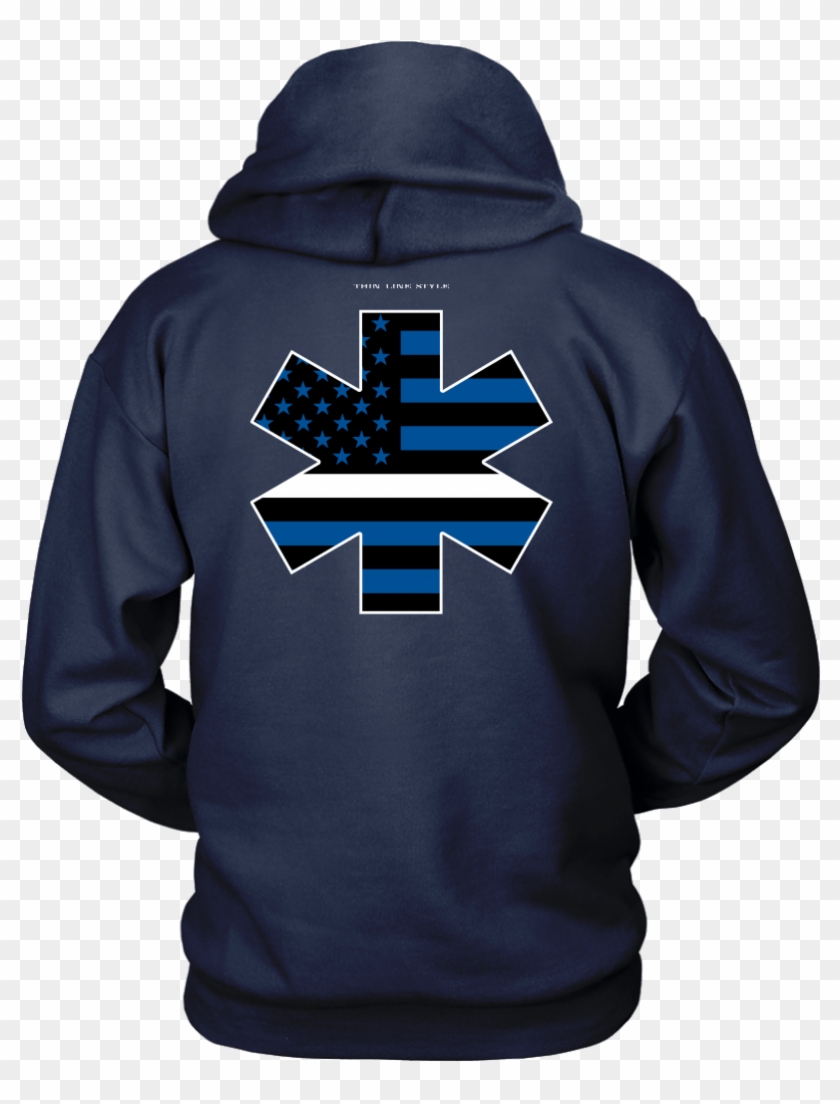Star Of Life Ems Thin White Line Hoodie - First Order Clipart #5771970