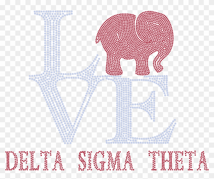 Delta Sigma Theta Love Transfer - Elephant Clipart