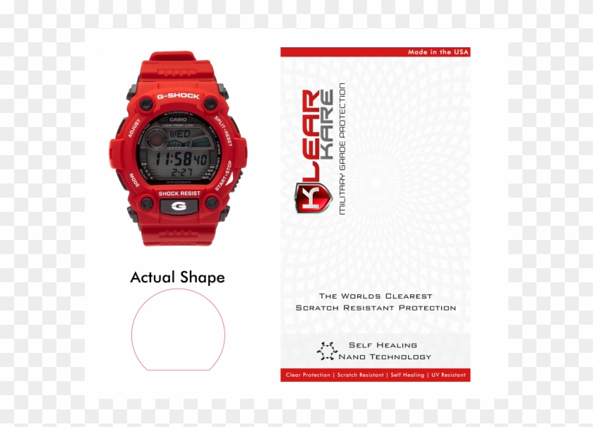 Klearkare Invisible Screen Shield Protector For Casio - Analog Watch Clipart