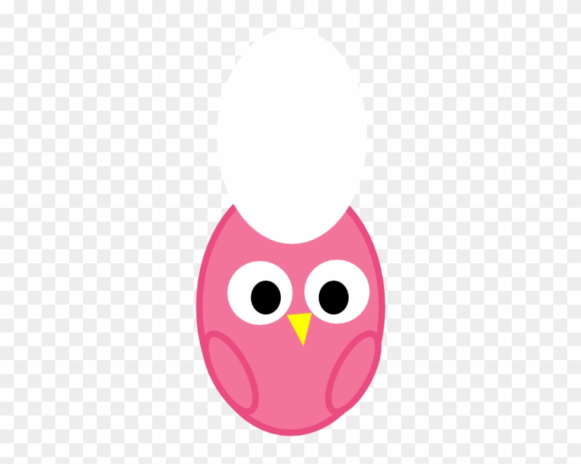 Pink And Green Owl Clipart