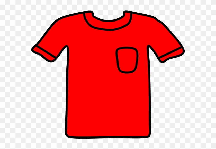 T-shirt, Pocket, Red, Png - Active Shirt Clipart #5772622