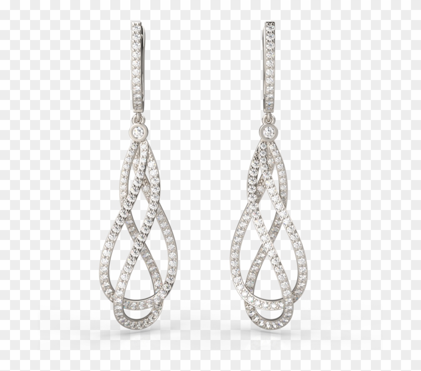 Prestige Intertwined Diamond Earrings , Png Download - Earrings Clipart