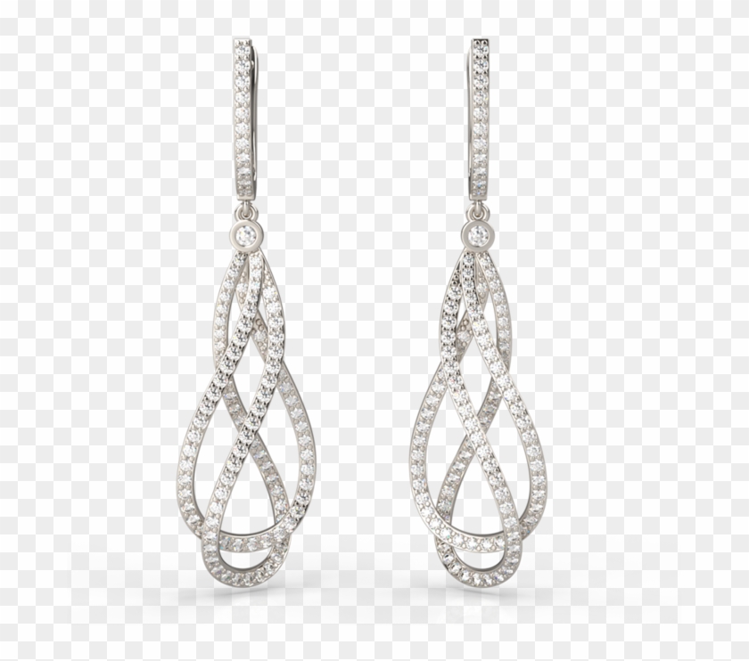 Prestige Intertwined Diamond Earrings , Png Download - Earrings Clipart #5773420
