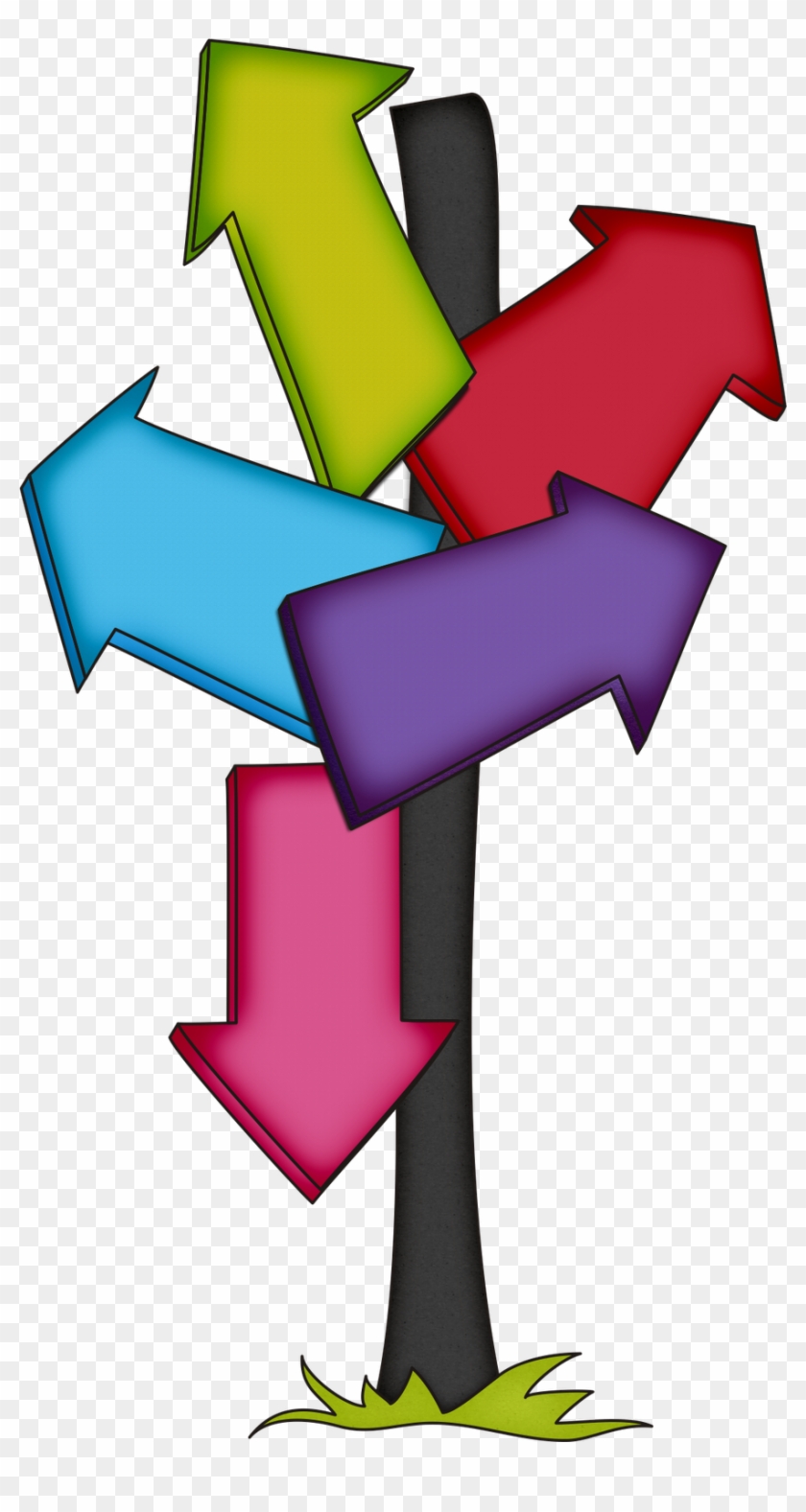 Thumb Image - Clipart Direction Sign - Png Download