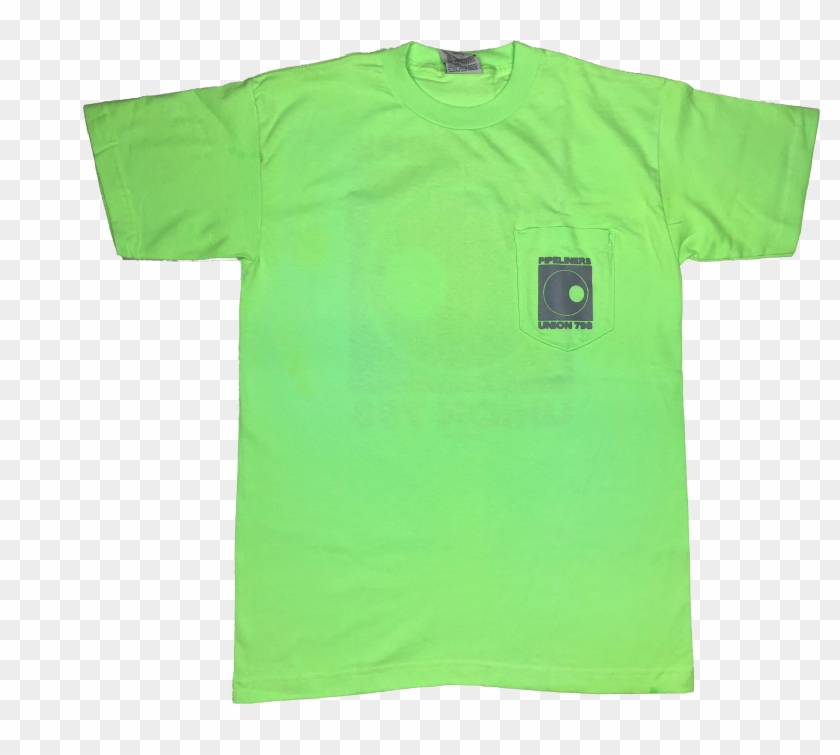 Safety T-shirt W/ Pocket - Colorful Neon T Shirt Clipart