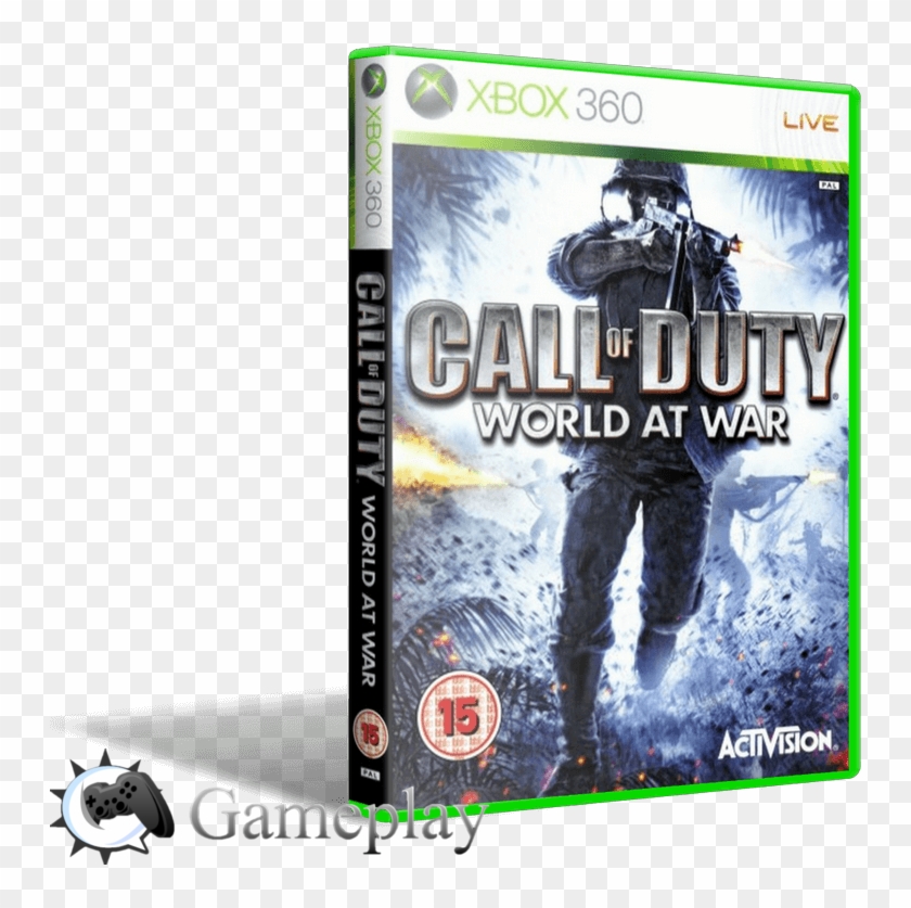 Call Of Duty World At War - Call Of Duty World At War Cover Xbox Clipart #5774442