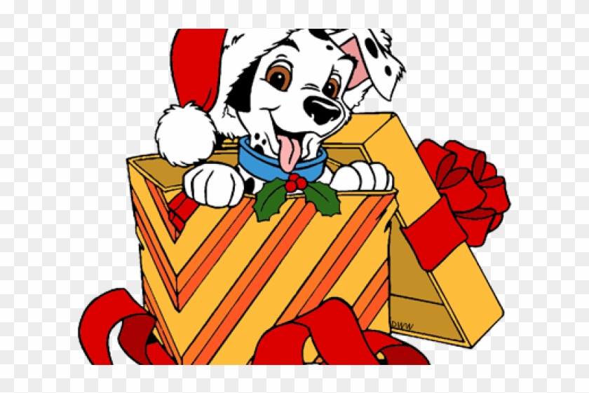 101 Dalmatians Christmas Coloring Page Clipart
