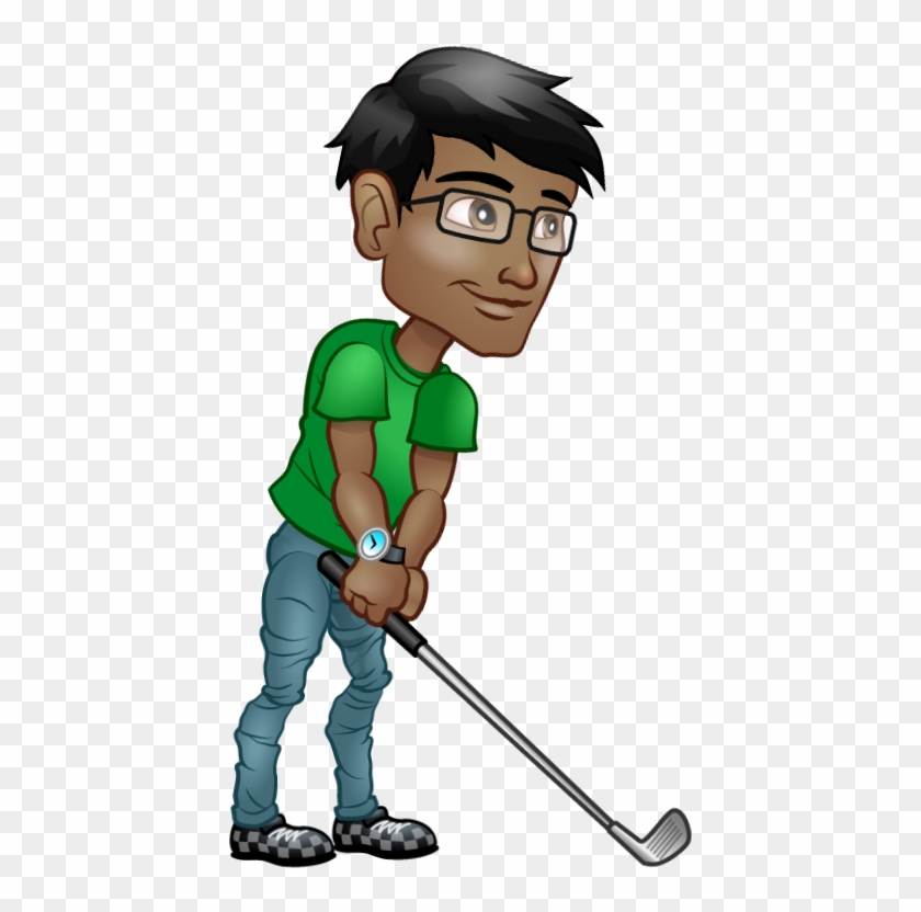 Male-golf Swing - Miniature Golf Clipart #5774675