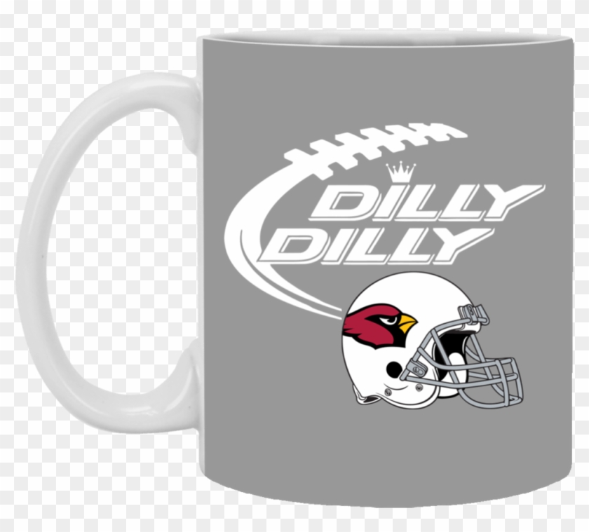 Ari Arizona Cardinals Dilly Dilly Bud Light Mug Cup - Miami Dolphins St Patricks Day Clipart