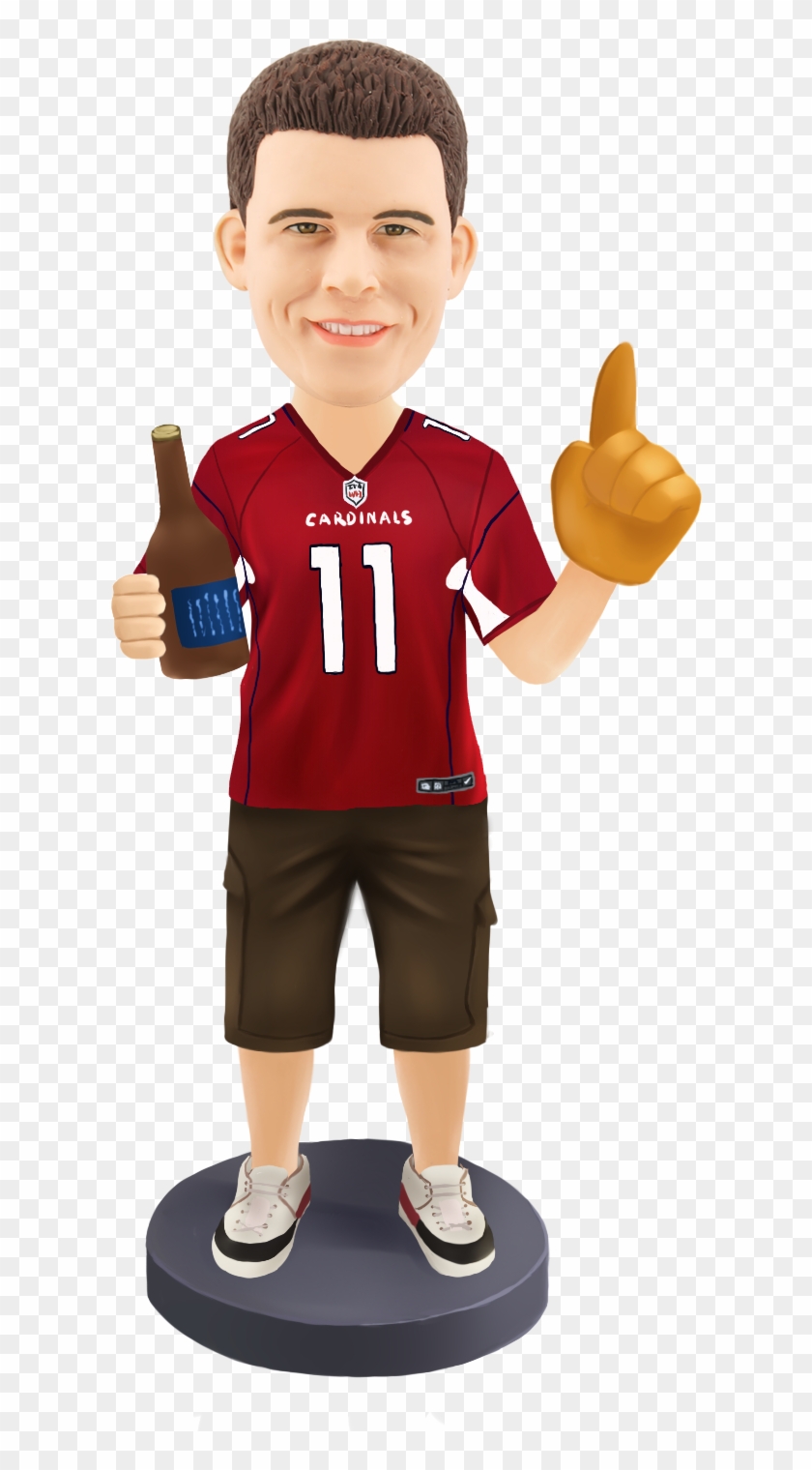 Customized Football Fans Bobblehed Arizona Cardinals - Boy Clipart #5774830