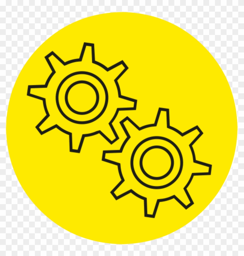 Icono Engranaje Compressor - Circle Clipart