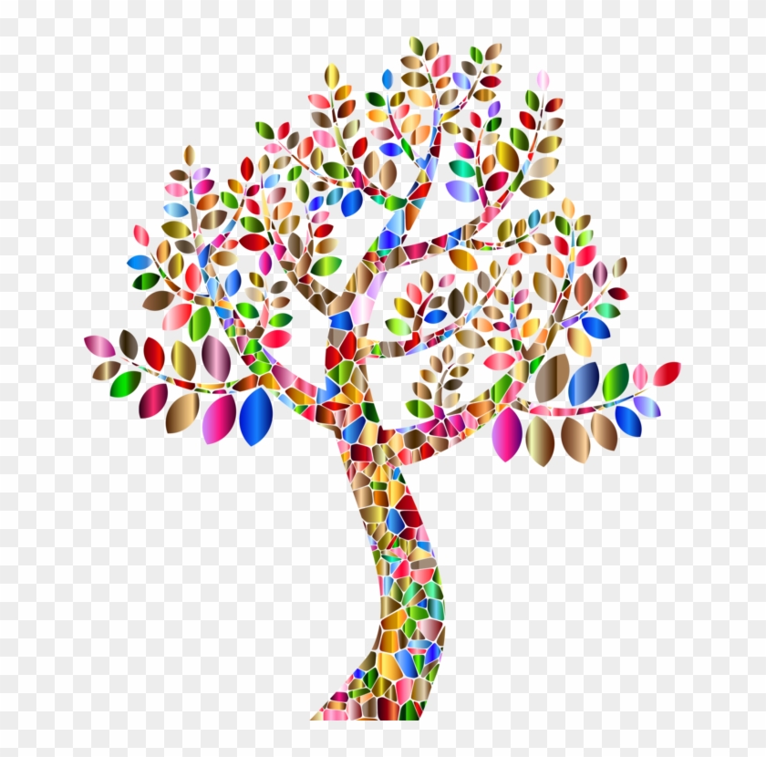 Tree Rainbow Eucalyptus Triangle Prism - Free Rainbow Tree Clip Art - Png Download