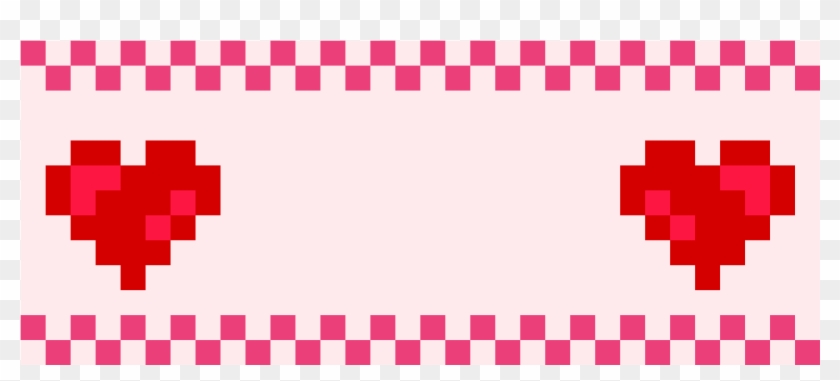 Basic Heart Banner - Cross-stitch Clipart #5775176