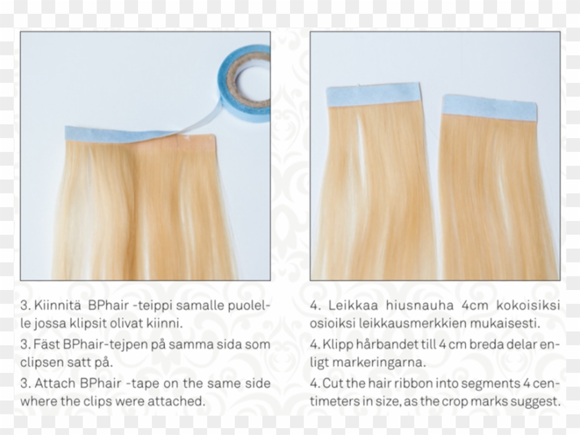 Bphair Multiway Dark Brown Hair Extension - Blond Clipart #5775177