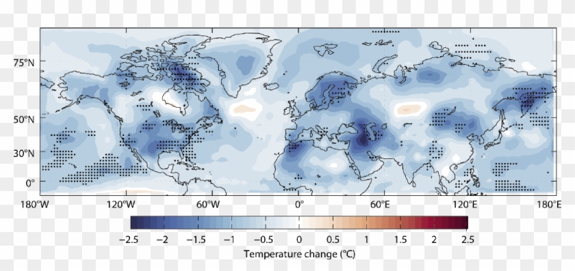 Simulated Cooling During The Northern Summer Of Ad - Atlas Clipart