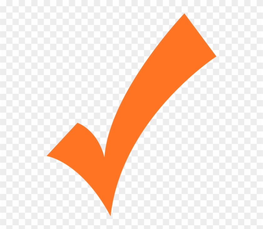 Check Mark , Png Download - Icon Correct Orange Clipart #5775900