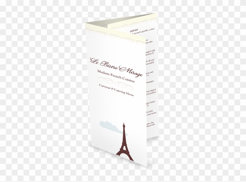 Customize Eiffel Tower Trifold Menu - Japanese Menu Design Clipart
