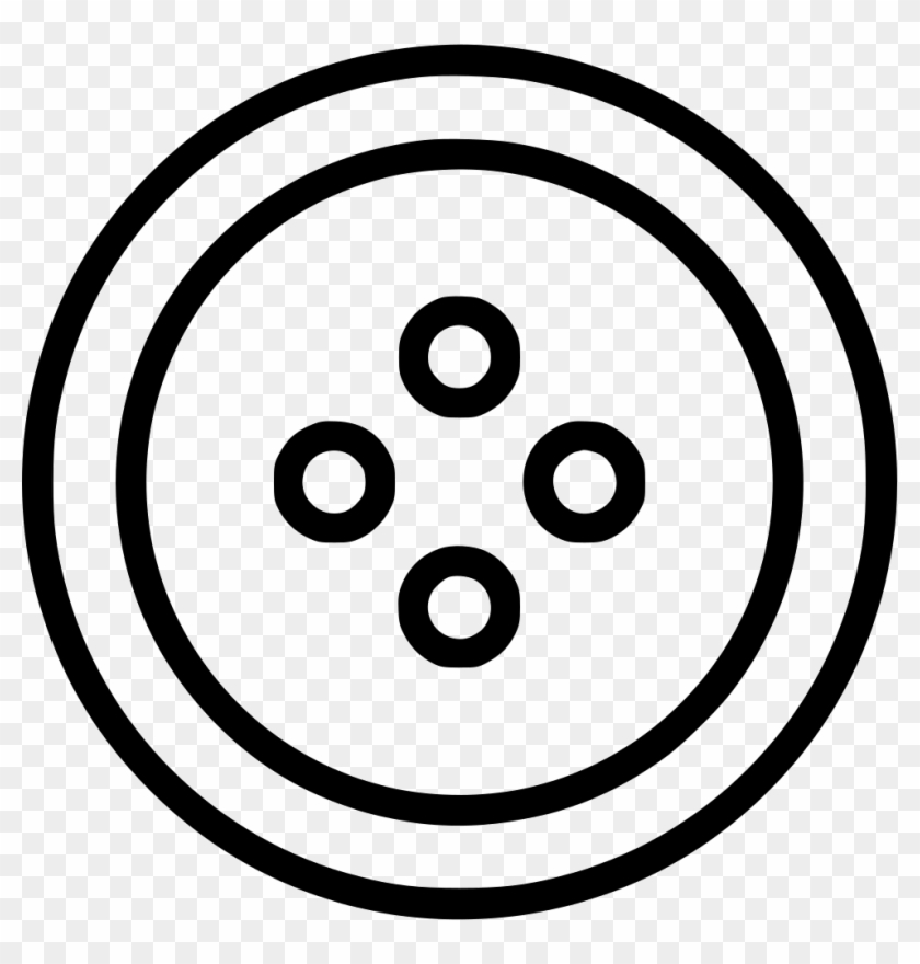 Button Stud Sewing Needlework Sew Handmake Comments - Sewing Button Svg Clipart