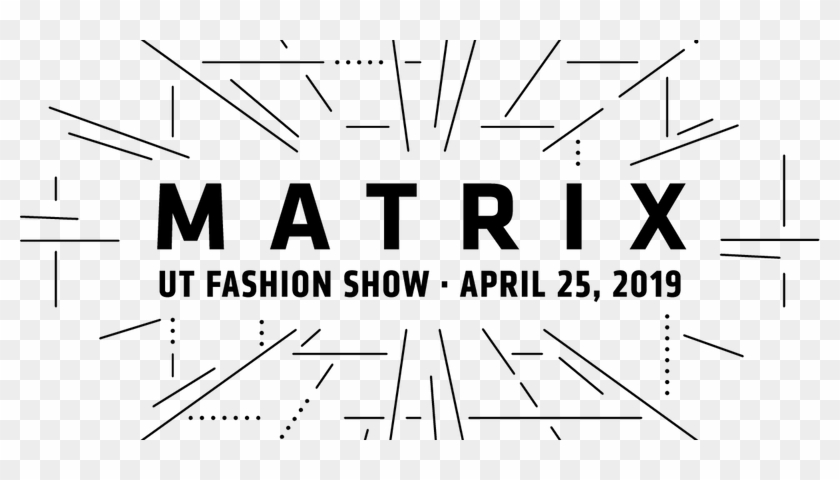 Matrix Ut Fashion Show - Monochrome Clipart #5776489